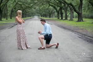 Wormsloe photographer surprise proposal