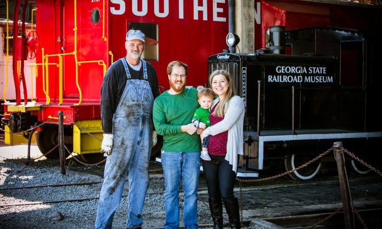 Family Photos At The Railroad Museum Savannah