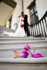 pink wedding heels