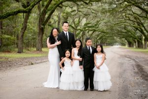 family photos at wormsloe