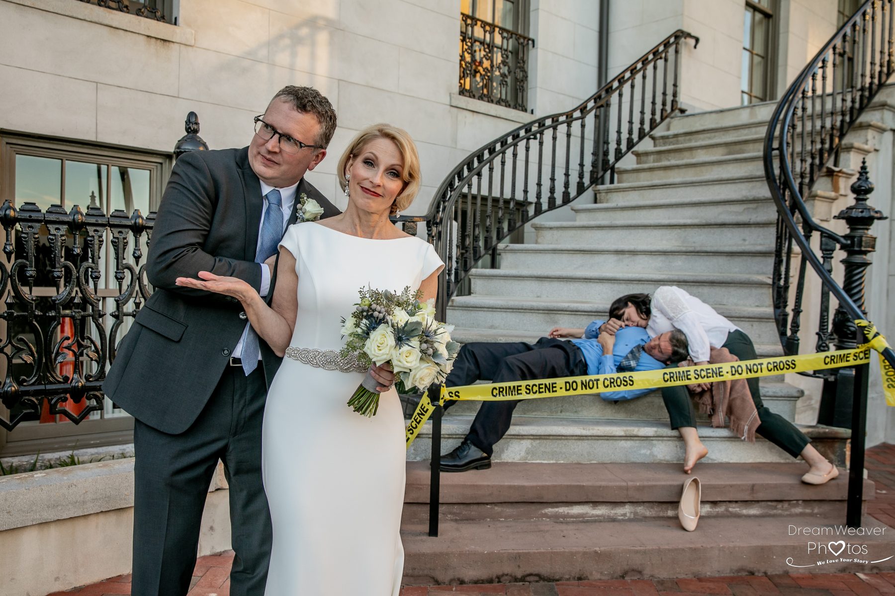 Carrie and Mark - Crime Scene Buff! Small wedding in Savannah Kehoe House -  Dream Weaver Photos