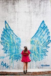 angel wings savannah graffiti 