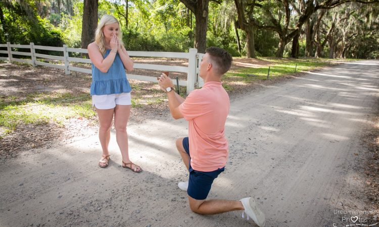 Surprise Proposal In Wormsloe Plantation Savannah Ga