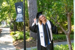 senior graduation photos at GA southern