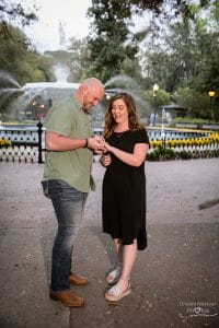 surprise proposal at forsyth park 