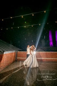 off camera flash wedding in the rain alida