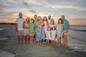 Hill Family photos on Tybee Beach