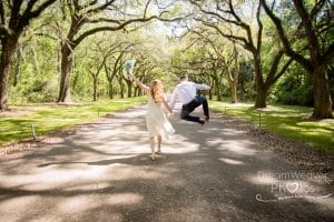 Ruby and Chris - wedding photos at Wormsloe