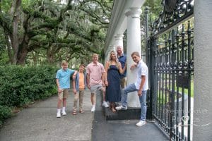 family photos at Forsyth park 
