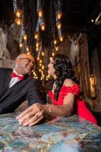 Jameelah and Mike - engagement session at the JW Marriott at the BaoBab room