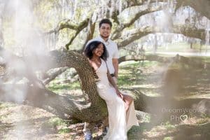 engagement session at Mackey house 
