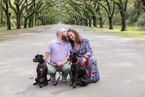 wormsloe photos with dog photographer photography savannah ga 