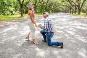 surprise proposal at wormsloe savannah ga photos photographer