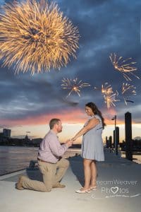 surprise proposal fireworks savannah 