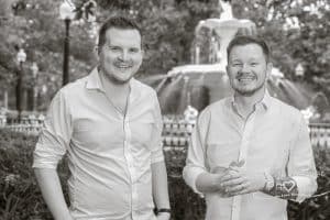 same-sex male wedding in savannah Ga forsyth Park photos