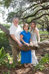 family photos downtown savannah mom dad and child 